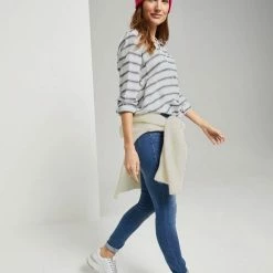 Auslauf ⌛ TOM TAILOR Denim Outdoorhemd White navy stripe, White light blue str ❤️ -Tom Tailor Verkaufsgeschäft 6de8650e cb55 538c a048 c0a014311ff4