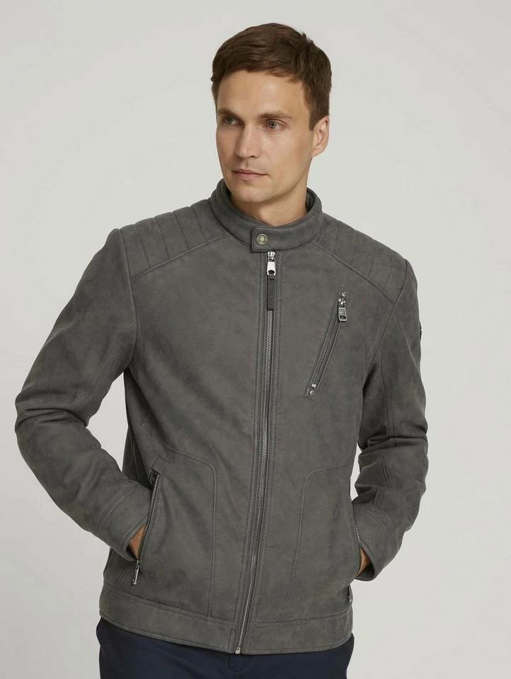 Auslauf 🔔 TOM TAILOR Bikerjacke Earth brown faux leather, Black, Steel grey faux leather 🤩 21 Auslauf 🔔 TOM TAILOR Bikerjacke Earth brown faux leather, Black, Steel grey faux leather 🤩 - Image 21