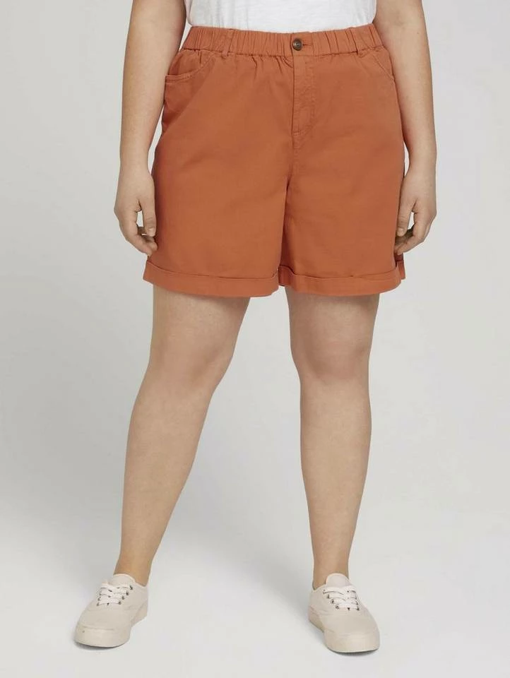 Billig ✔️ TOM TAILOR MY TRUE ME Bermudas »Plus - Relaxed Bermuda Shorts« Washed jasper green, Sundown coral 🥰 9 Billig ✔️ TOM TAILOR MY TRUE ME Bermudas »Plus - Relaxed Bermuda Shorts« Washed jasper green, Sundown coral 🥰 - Image 9
