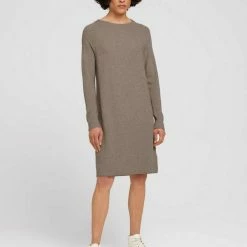 Bestes Angebot 🔥 TOM TAILOR Jerseykleid »Strickkleid mit Raglanärmeln « Oyster grey melange, Java dark brown ⌛ -Tom Tailor Verkaufsgeschäft 7007b6c5 475c 5a64 a4bd 5099cad83a19