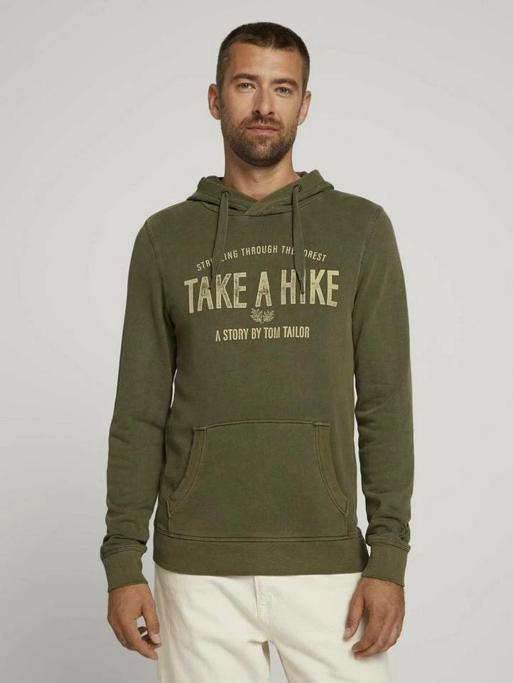 Bestpreis 🌟 TOM TAILOR Hoodie »Hoodie mit Print« Chili oil red, Sky Captain Blue, Oak Leaf Green, Beach Sand 🧨 27 Bestpreis 🌟 TOM TAILOR Hoodie »Hoodie mit Print« Chili oil red, Sky Captain Blue, Oak Leaf Green, Beach Sand 🧨 - Image 27