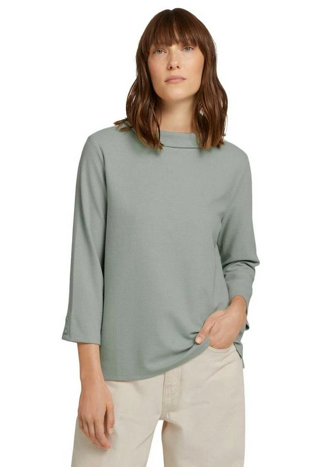 Aktion 🌟 TOM TAILOR Rollkragenshirt mit Knöpfen an den Ärmelenden Gingerbread brown, Deep black (schwarz), Soft greyish green (mintgrün) 👏 7 Aktion 🌟 TOM TAILOR Rollkragenshirt mit Knöpfen an den Ärmelenden Gingerbread brown, Deep black (schwarz), Soft greyish green (mintgrün) 👏 - Image 7