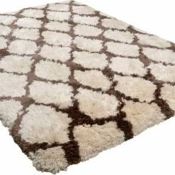 Bestpreis 😀 Hochflor-Teppich »Flocatic Pattern«, TOM TAILOR, rechteckig, Höhe 65 mm, Rauten Muster, Wohnzimmer 🔥