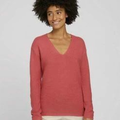 Brandneu 🌟 TOM TAILOR V-Ausschnitt-Pullover mit Bio-Baumwolle Sky Captain Blue, French clay beige melange, Cozy pink, Hellbeige 🥰 -Tom Tailor Verkaufsgeschäft 72ed364f 2262 5962 a3bc 5d1690cc6fa7