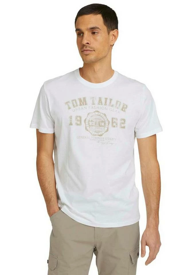 Top 10 ⌛ TOM TAILOR T-Shirt mit Logofrontprint Offwhite, Plain red, Sky captain blue white melange, Royalblau 🎁 11 Top 10 ⌛ TOM TAILOR T-Shirt mit Logofrontprint Offwhite, Plain red, Sky captain blue white melange, Royalblau 🎁 - Image 11