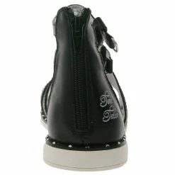 Brandneu ❤️ TOM TAILOR »TOM TAILOR Riemchen-Sandalette funkelnde Damen 🩴 Sandale Römer-Sandaletten Nieten-Schuhe Schwarz« 🩴 Sandale 👍 -Tom Tailor Verkaufsgeschäft 73a060b6 fe59 50eb 8e00 979c7a79ccfc