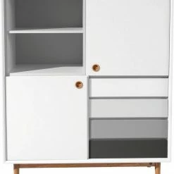 Rabatt ⭐ TOM TAILOR Highboard »COLOR BOX«, mit 2 Türen, 4 Kontrast-Schubladen & Kontrast-Regaleinsatz, Füße Eiche geölt, Breite 114 cm White, Mustard, White & rose, Navy blue 🔔