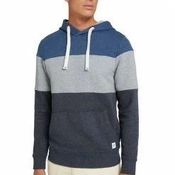 Angebote 😀 TOM TAILOR Kapuzensweatshirt im angesagtem Colorblocking Sky Captain Blue, Soft Buttercream 28130, Ginger Orange, Soft Peach Orange 11834 👍