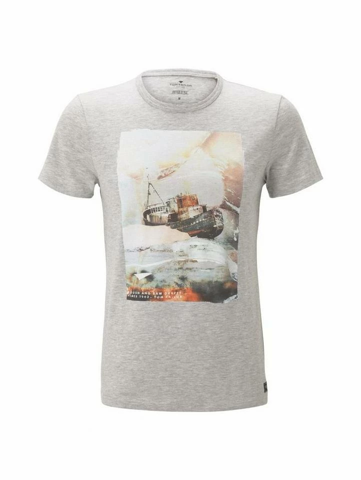 Bester Verkauf ✔️ TOM TAILOR Poloshirt »t-shirt with photo o« ❤️ 1 Bester Verkauf ✔️ TOM TAILOR Poloshirt »t-shirt with photo o« ❤️