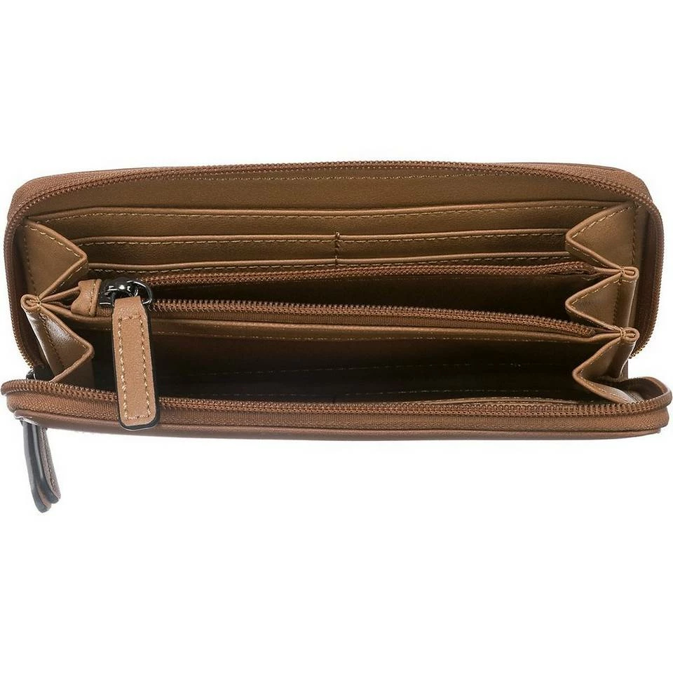 Billig ⭐ TOM TAILOR Geldbörse »Rossa Long Zip Wallet Portmonnaie« Cognac, Petrol 🌟 4 Billig ⭐ TOM TAILOR Geldbörse »Rossa Long Zip Wallet Portmonnaie« Cognac, Petrol 🌟 - Image 4