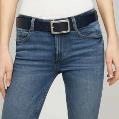 Brandneu 🎁 TOM TAILOR Ledergürtel »Tom Tailor Gürtel "Eve" 35 mm Damengürtel klassisc« Black uni, Navy uni, White, Grey uni 😉 -Tom Tailor Verkaufsgeschäft 7687481a c2bb 5287 893f 00567da42333