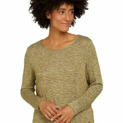 Neu 😍 TOM TAILOR Langarmshirt mit Tunnelzug Cozy pink melange, Khaki olive melange, French clay beige 🎉