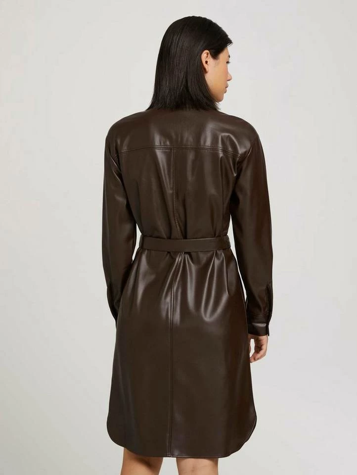 Schlussverkauf ✔️ TOM TAILOR Jerseykleid »Hemdkleid aus Kunstleder« Java dark brown, Deep black 😍 2 Schlussverkauf ✔️ TOM TAILOR Jerseykleid »Hemdkleid aus Kunstleder« Java dark brown, Deep black 😍 - Image 2