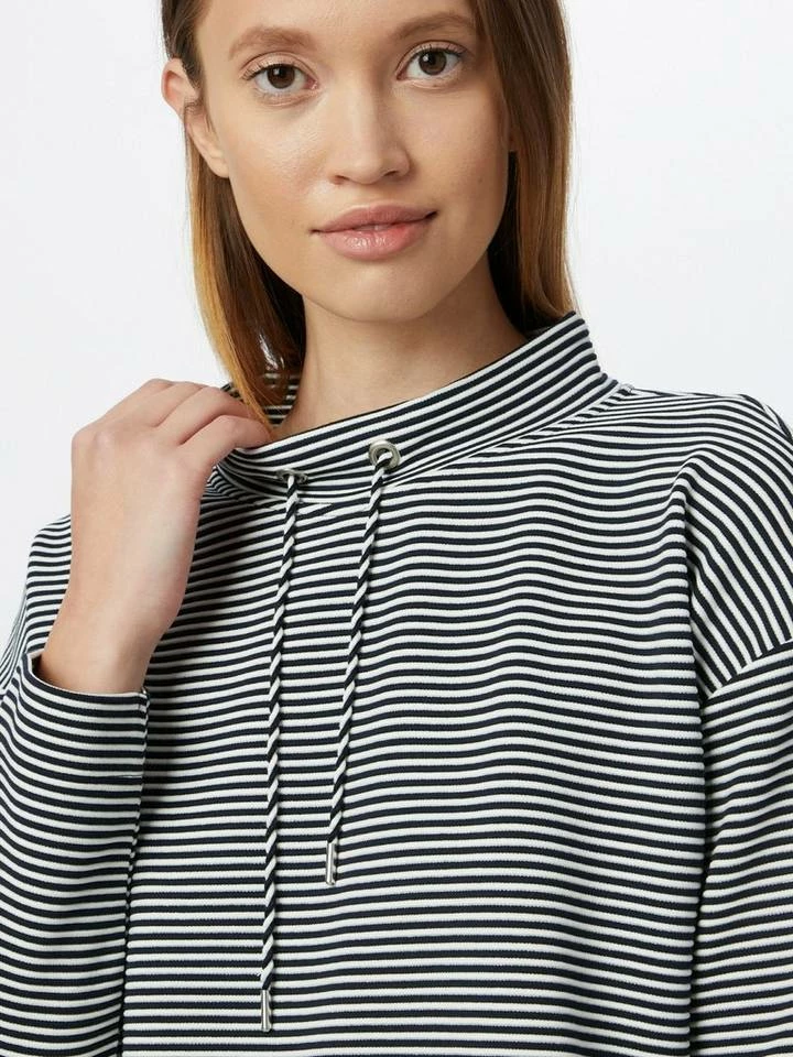 Am billigsten ✨ TOM TAILOR Sweatshirt (1-tlg) Navy offwhite ottoman stripe, Whisper White ✔️ 5 Am billigsten ✨ TOM TAILOR Sweatshirt (1-tlg) Navy offwhite ottoman stripe, Whisper White ✔️ – Bild 5