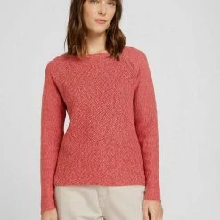 Bester Verkauf 🥰 TOM TAILOR Strickpullover »Pullover mit Wabenstruktur« Dark Denim Blue, Fog Grey Melange, Desert sand melange, Khaki olive 😉 -Tom Tailor Verkaufsgeschäft 77bdd696 67a6 5d2d 979b 96a13ce1169d