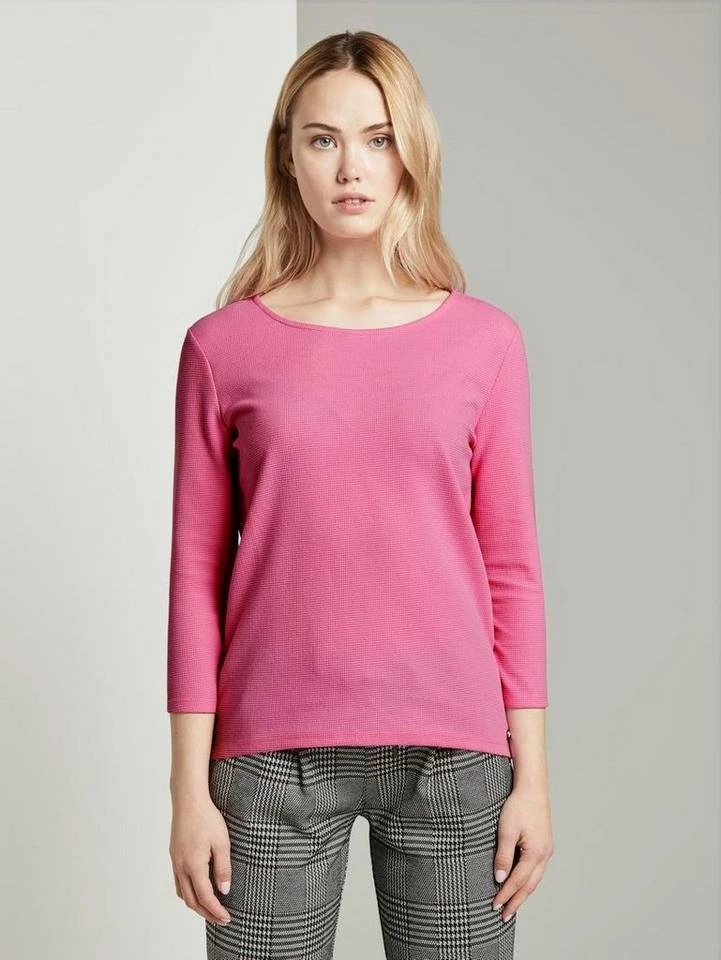 Schlussverkauf 🎁 TOM TAILOR T-Shirt »TOM TAILOR Denim Langarm-Shirt schickes Damen Freizeit-Shirt in Waffelpiqué-Optik Mode Blau« Real Navy Blue, Wild orchid pink, Golden ☀️ Summer Yellow, Off white 🌟 21 Schlussverkauf 🎁 TOM TAILOR T-Shirt »TOM TAILOR Denim Langarm-Shirt schickes Damen Freizeit-Shirt in Waffelpiqué-Optik Mode Blau« Real Navy Blue, Wild orchid pink, Golden ☀️ Summer Yellow, Off white 🌟 - Image 21