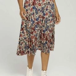 Aktion 🔥 TOM TAILOR A-Linien-Rock Pink big floral design, Blue offwhite minimal 😀 -Tom Tailor Verkaufsgeschäft 78c8d5e4 82e2 5624 a1e2 1f46501fe5c2