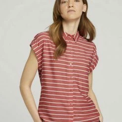 Rabatt 🔥 TOM TAILOR Kurzarmbluse Beige stripe, Blue stripe, Red offwhite stripe 💯 -Tom Tailor Verkaufsgeschäft 78f6a2bb f085 5c9d 94c7 8a41b19f7109