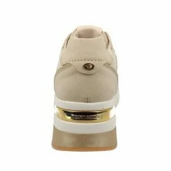 Blitzangebot ✔️ TOM TAILOR »Tom Tailor Women 3293816 Schnürhalbschuhe Netzmuster Logo-Print, Spoiler, Schnürung« Schnürschuh Beige-gold, White-silver 💯 -Tom Tailor Verkaufsgeschäft 7a794ee5 edaf 5b31 b147 e923985943c2