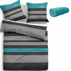 Bester Verkauf 😀 Bettwäsche »Carl«, TOM TAILOR, mit Gratis-Zugabe: Spannbettlaken Türkis-grau, Grün-grau, Taupe-beere, Rot-grau ⌛ -Tom Tailor Verkaufsgeschäft 7ac3f5f1 f50f 5195 8ed3 cf2bfb32f33d