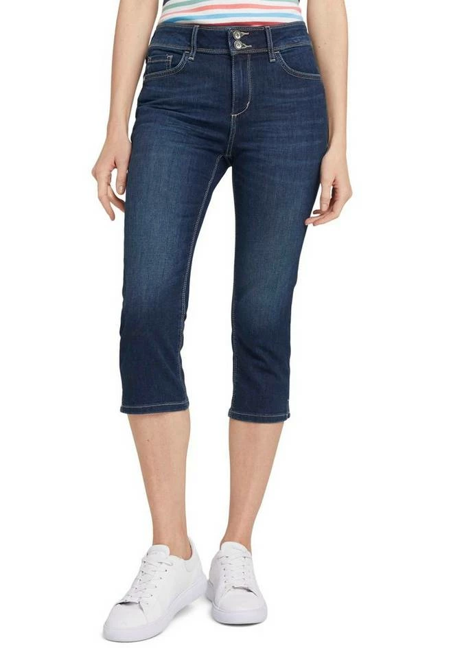 Bestes Angebot 👍 TOM TAILOR Caprijeans »Kate Slim« mit kleinen Seitenschlitzen Mid stone washed, Dark stone washed, Random bleached blue 🥰 1 Bestes Angebot 👍 TOM TAILOR Caprijeans »Kate Slim« mit kleinen Seitenschlitzen Mid stone washed, Dark stone washed, Random bleached blue 🥰