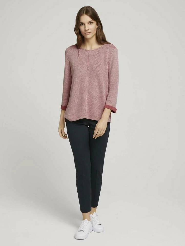 Bester Verkauf 😀 TOM TAILOR Sweatshirt »Meliertes Sweatshirt« French clay beige melange, Cozy pink melange 🧨 3 Bester Verkauf 😀 TOM TAILOR Sweatshirt »Meliertes Sweatshirt« French clay beige melange, Cozy pink melange 🧨 - Image 3