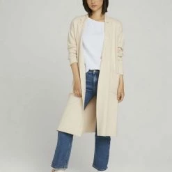 Billig 🛒 TOM TAILOR Strickjacke »Langer Strickmantel« Sky Captain Blue, Smooth light sand melange 💯 -Tom Tailor Verkaufsgeschäft 7cdec4ad 723f 5e9a 9f4a 16cb1e1f733d