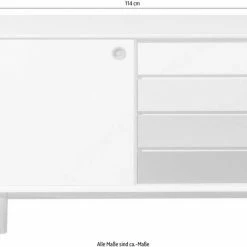 Brandneu ✨ TOM TAILOR Sideboard »COLOR BOX«, mit 1 Tür & 4 Kontrast-Schubladen, Füße Eiche geölt, Breite 114 cm Sage, Mustard, White & rose, White 🎉 -Tom Tailor Verkaufsgeschäft 7e7e7080 be1c 5d48 97f9 a805aa0a1202