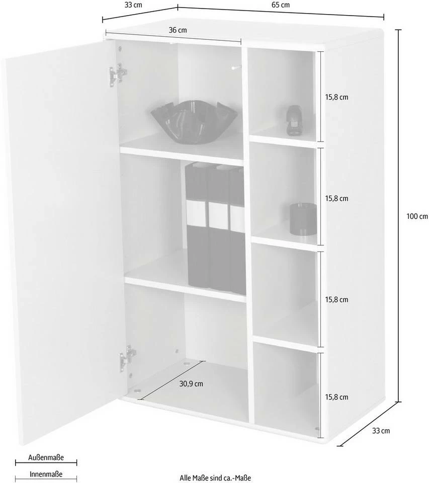 Bestes Angebot ❤️ TOM TAILOR Aktenschrank »COLOR OFFICE« mit 1 Tür, Breite 65 cm Brilliant white, Rose, Grey 💯 5 Bestes Angebot ❤️ TOM TAILOR Aktenschrank »COLOR OFFICE« mit 1 Tür, Breite 65 cm Brilliant white, Rose, Grey 💯 – Bild 5