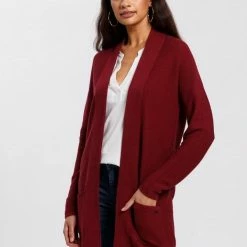 Bester Verkauf 🌟 TOM TAILOR Strickjacke ohne Verschluss und mit aufgesetzten Taschen Whisper White, Schwarz, Tile red, Real navy blue 🎉 -Tom Tailor Verkaufsgeschäft 7ec1b2a8 70d6 5fc7 8735 c84b3b16e581