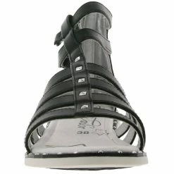 Brandneu ❤️ TOM TAILOR »TOM TAILOR Riemchen-Sandalette funkelnde Damen 🩴 Sandale Römer-Sandaletten Nieten-Schuhe Schwarz« 🩴 Sandale 👍 -Tom Tailor Verkaufsgeschäft 7ec36402 0ec2 5998 9e48 fb9a79eea176