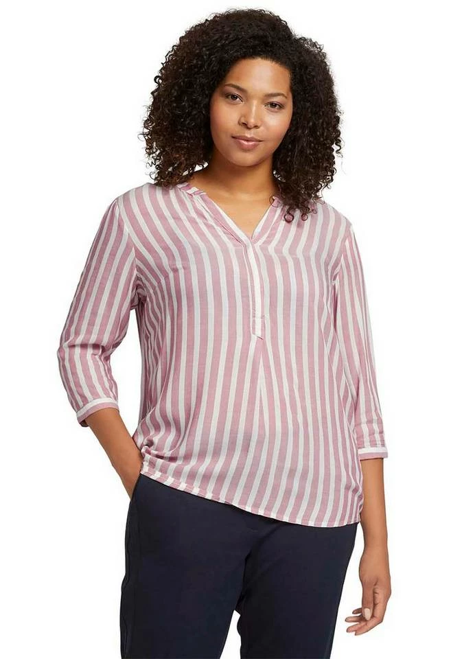 Auslauf 💯 TOM TAILOR MY TRUE ME Schlupfbluse mit tollen Streifen Offwhite-navy, Beere-gestreift 🔥 8 Auslauf 💯 TOM TAILOR MY TRUE ME Schlupfbluse mit tollen Streifen Offwhite-navy, Beere-gestreift 🔥 - Image 8