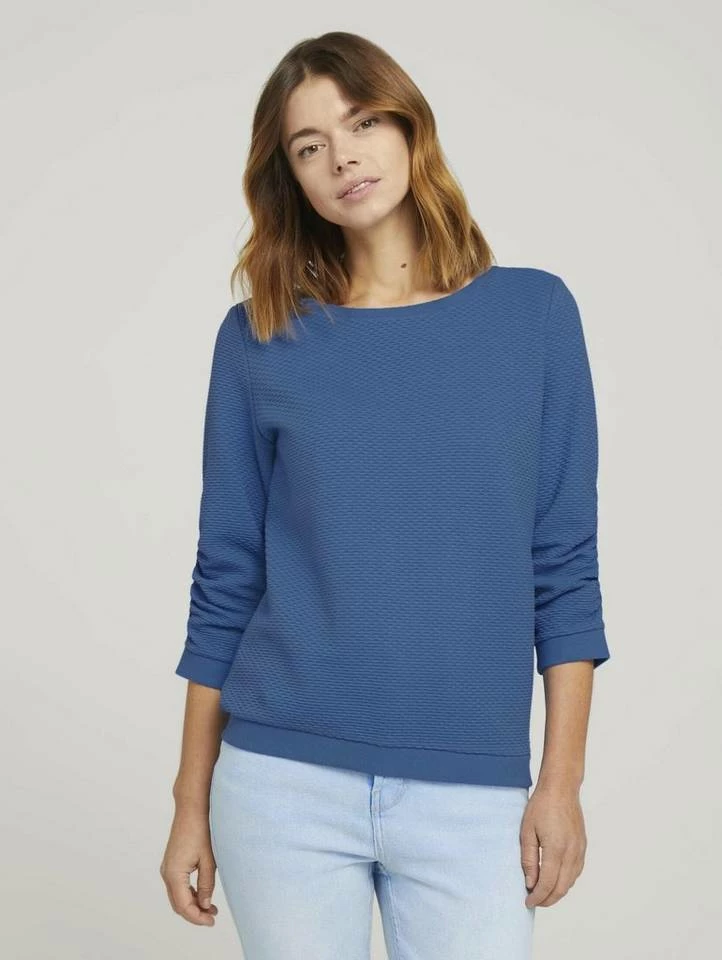 Top 10 ✨ TOM TAILOR Denim Sweatshirt im besonderen Strukturmuster Deep black, Wollweiß, Hellgrün, Sky Captain Blue ✨ 41 Top 10 ✨ TOM TAILOR Denim Sweatshirt im besonderen Strukturmuster Deep black, Wollweiß, Hellgrün, Sky Captain Blue ✨ - Image 41