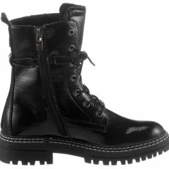 Auslauf ❤️ TOM TAILOR Schnürboots mit Kontrast-Rahmennaht Rot, Schwarz ✔️ -Tom Tailor Verkaufsgeschäft 7f2ed4f6 4e82 518f abc6 4bd5cc16126d