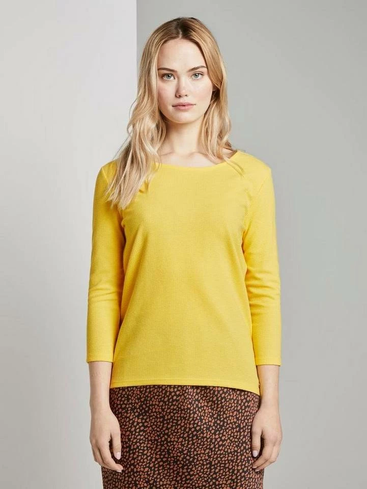 Schlussverkauf 🎁 TOM TAILOR T-Shirt »TOM TAILOR Denim Langarm-Shirt schickes Damen Freizeit-Shirt in Waffelpiqué-Optik Mode Blau« Real Navy Blue, Wild orchid pink, Golden ☀️ Summer Yellow, Off white 🌟 19 Schlussverkauf 🎁 TOM TAILOR T-Shirt »TOM TAILOR Denim Langarm-Shirt schickes Damen Freizeit-Shirt in Waffelpiqué-Optik Mode Blau« Real Navy Blue, Wild orchid pink, Golden ☀️ Summer Yellow, Off white 🌟 - Image 19