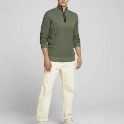 Budget 🎁 TOM TAILOR Strickpullover »Troyer Pullover« Oak Leaf Green, Sky Captain Blue ✔️ -Tom Tailor Verkaufsgeschäft 7fb0b723 7e8f 5b8d 9748 0d9b47082055