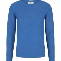 Auslauf ✨ TOM TAILOR Strickpullover »Pullover mit Rippbündchen« Dark Blue, Bright ibiza blue 🔔 -Tom Tailor Verkaufsgeschäft 804fe410 5667 5cfe a8ff 4908cf167ae4