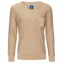 Angebote 😍 TOM TAILOR Rundhalspullover »Pullover uni 1/1 serafino« ⭐