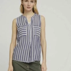 Besorgen 👏 TOM TAILOR Blusentop Offwhite blue stripe, Offwhite green stripe, Beech Green, Offwhite sand stripe ✨ -Tom Tailor Verkaufsgeschäft 811f41b2 959f 5b9a b6b4 0755d6b3a107
