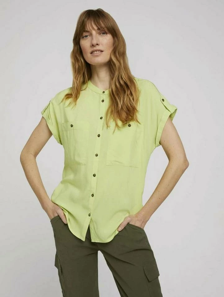 Bestes Angebot 😉 TOM TAILOR Kurzarmbluse Anemone blue, Grape Leaf Green, Celery ice 🤩 5 Bestes Angebot 😉 TOM TAILOR Kurzarmbluse Anemone blue, Grape Leaf Green, Celery ice 🤩 - Image 5