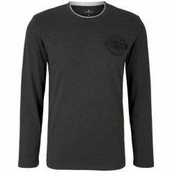 Budget ⭐ TOM TAILOR T-Shirt »Langarmshirt mit Brustprint« Sky Captain Blue, Anthracite Melange, Dark Gable Green, Decadent Bordeaux 🎁 -Tom Tailor Verkaufsgeschäft 81b69d4b 4674 51df be06 744082e40fe5