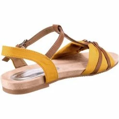 Aktion 🔥 TOM TAILOR »Riemchensandalen« Riemchensandale Dunkelblau, Gelb-kombi 💯 -Tom Tailor Verkaufsgeschäft 825f5d07 ab9e 533b b231 1ca07d5346db