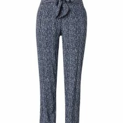 Coupon 😀 TOM TAILOR 7/8-Hose Navy floral design, Sky Captain Blue, Blue minimal design vertical ✨