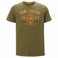 Besorgen ✔️ TOM TAILOR T-Shirt »Tom Tailor Herren T-Shirt mit Logo Print« (1-tlg) aus 100% Baumwolle Grape Leaf Green (10669), Sky Captain Blue (10668), Dusty Black (10327), Cyber Grey (10743) 🧨 -Tom Tailor Verkaufsgeschäft 82f0898f 17c6 55af 8371 5296446a5591
