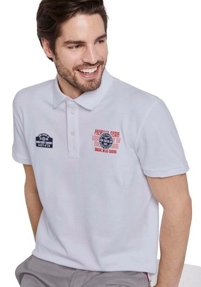 Bestes Angebot ❤️ TOM TAILOR Poloshirt mit Front-Badges Blau, Weiß ✔️ 6 Bestes Angebot ❤️ TOM TAILOR Poloshirt mit Front-Badges Blau, Weiß ✔️ - Image 6