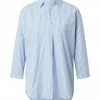 Bestpreis 👍 TOM TAILOR Kurzarmbluse Blue offwhite thin stripe, White 🎉