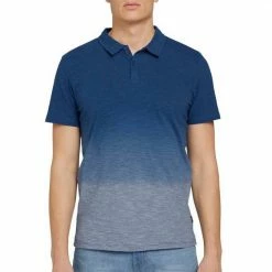 Budget 🎉 TOM TAILOR Poloshirt kleines Markenlabel an der Seite Blau-dunkelblau, Grün-hellgrün ❤️