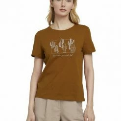 Schlussverkauf 😀 TOM TAILOR T-Shirt »T-shirt with artwork« ⭐ -Tom Tailor Verkaufsgeschäft 84dad4f3 5281 5a5b 9f6d bf655a6a6a9b