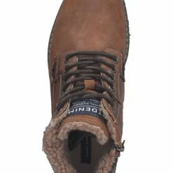 Besorgen 🛒 TOM TAILOR »Lederimitat« Schnürstiefelette 🔔 -Tom Tailor Verkaufsgeschäft 863dd681 4549 541a bd60 9ee37b242126