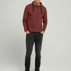 Blitzangebot ✨ TOM TAILOR T-Shirt »Gestreiftes Langarmshirt mit Stehkragen« Bordeaux grindle stripe, Black grey grindle stripe 🔥 -Tom Tailor Verkaufsgeschäft 87960ade 5a29 550a 806c e430dc188542